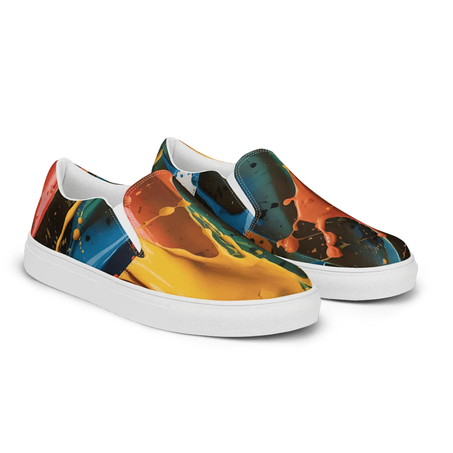 Vibrant Splatter Canvas Shoes product image (6)