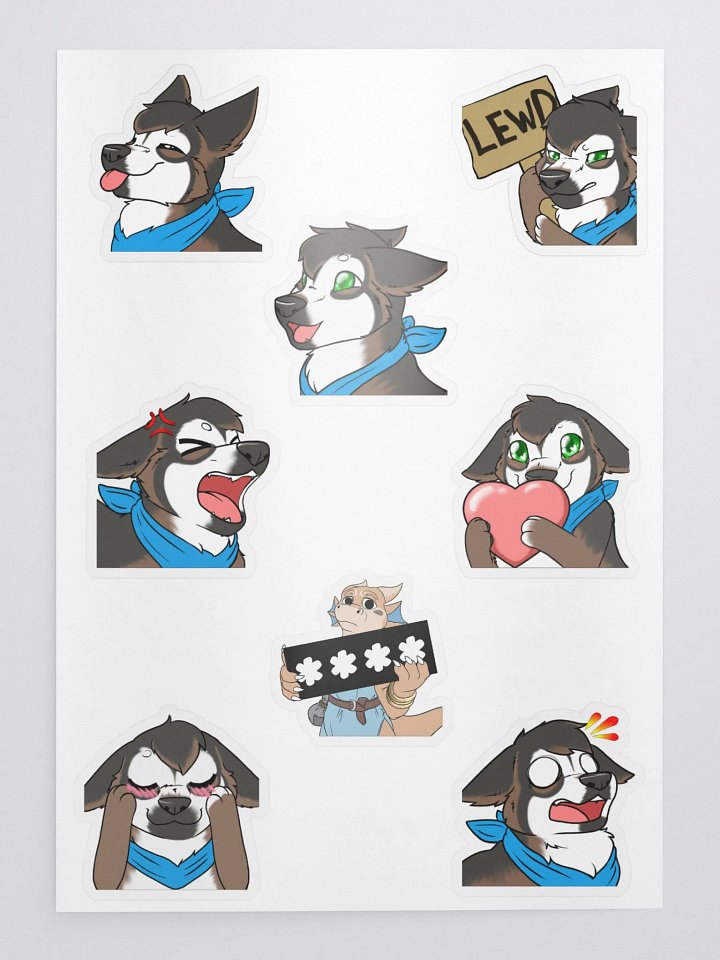 RexWusky Emote Sticker Set product image (1)