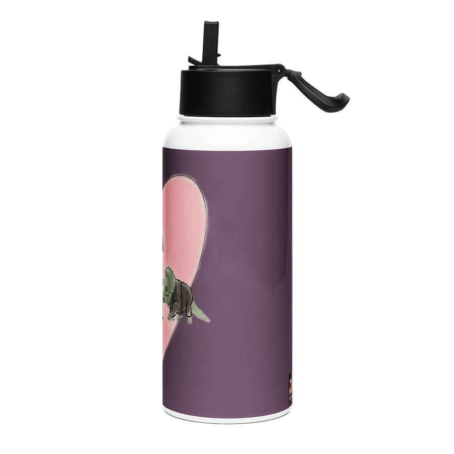 "Jurassic Park Wedding" Water Bottle With Screw Top And Straw product image (3)