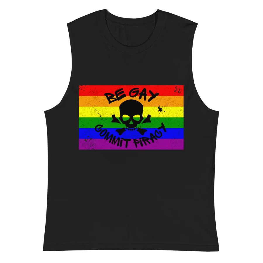 Be Gay, Commit Piracy - Pride Muscle Tank product image (2)