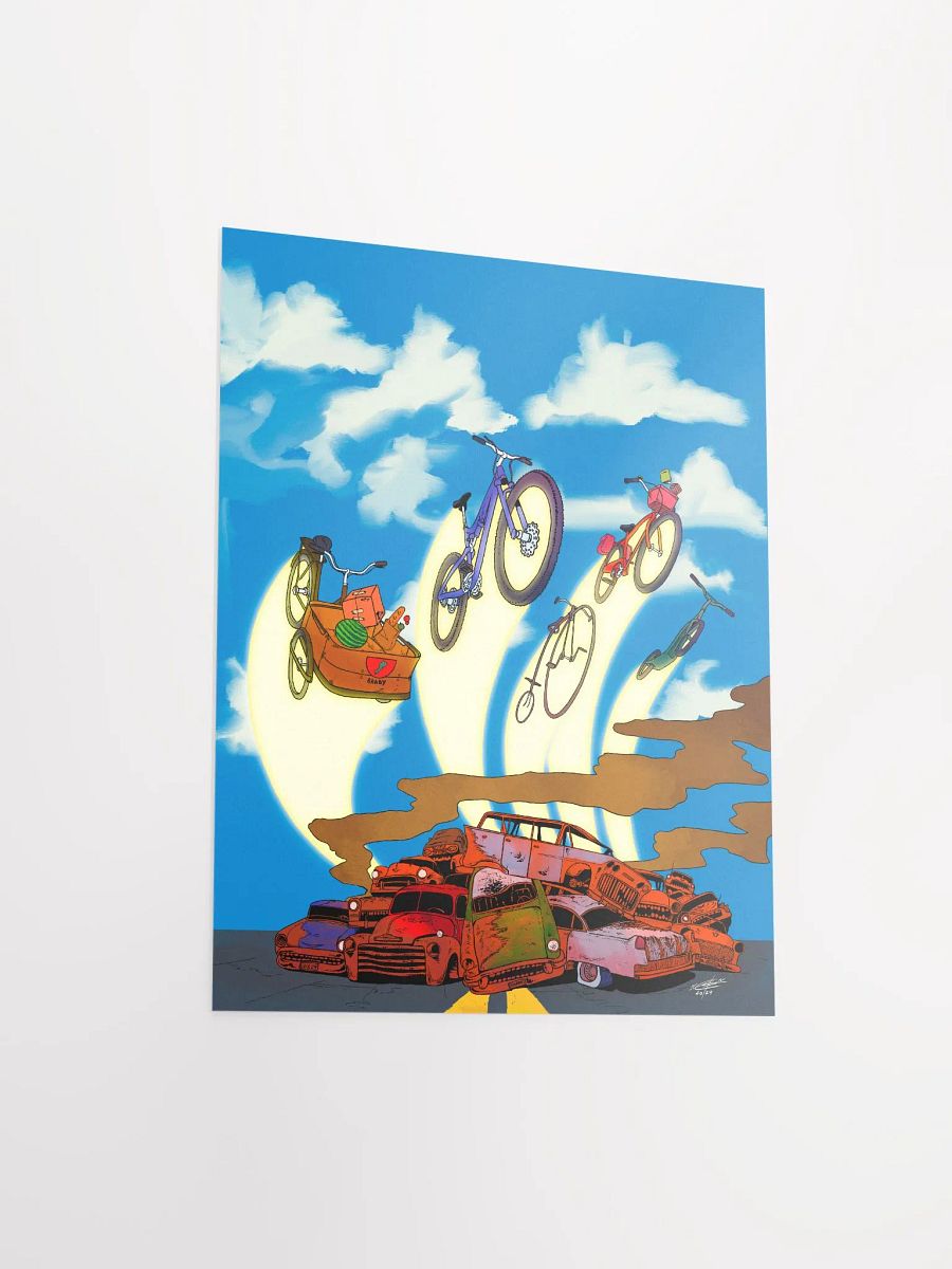 BICYCLES & THE EVOLUTION OF MOBILITY POSTER - NO TEXT product image (3)