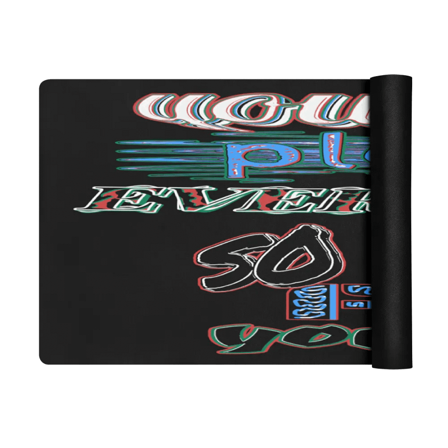 You Cant Please Everyone, So Do It For Yourself - Black - Yoga Mat product image (3)