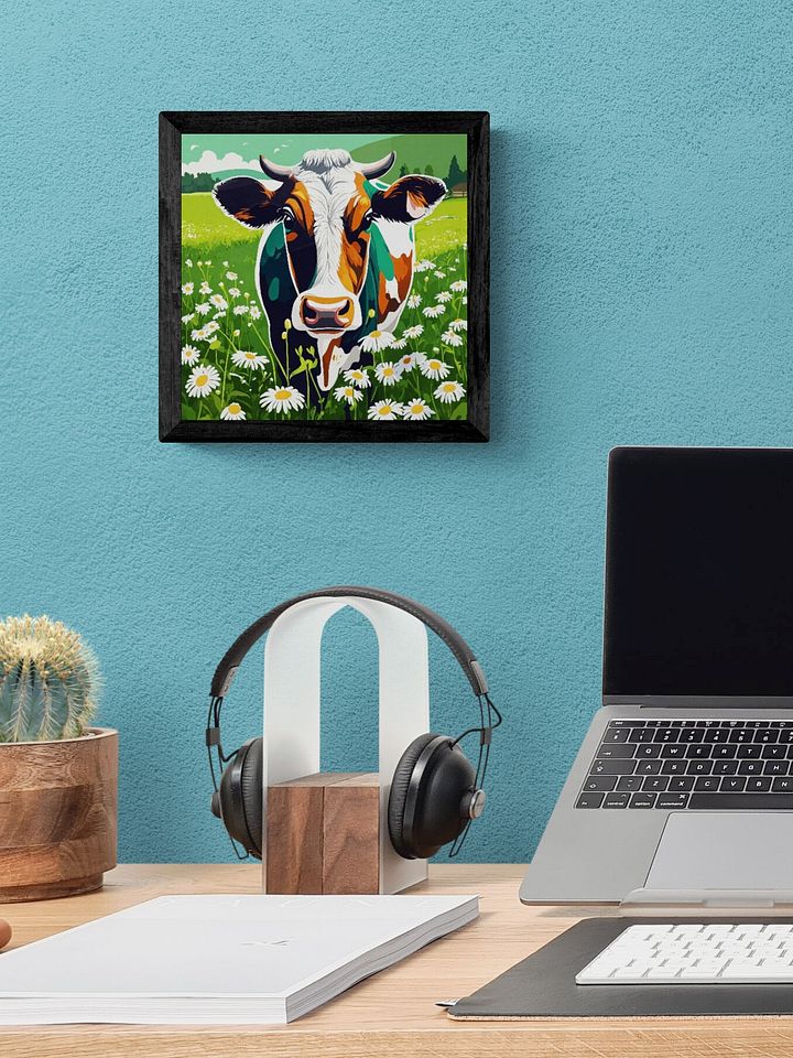 Daisies & a Cow Framed Art Print product image (1)