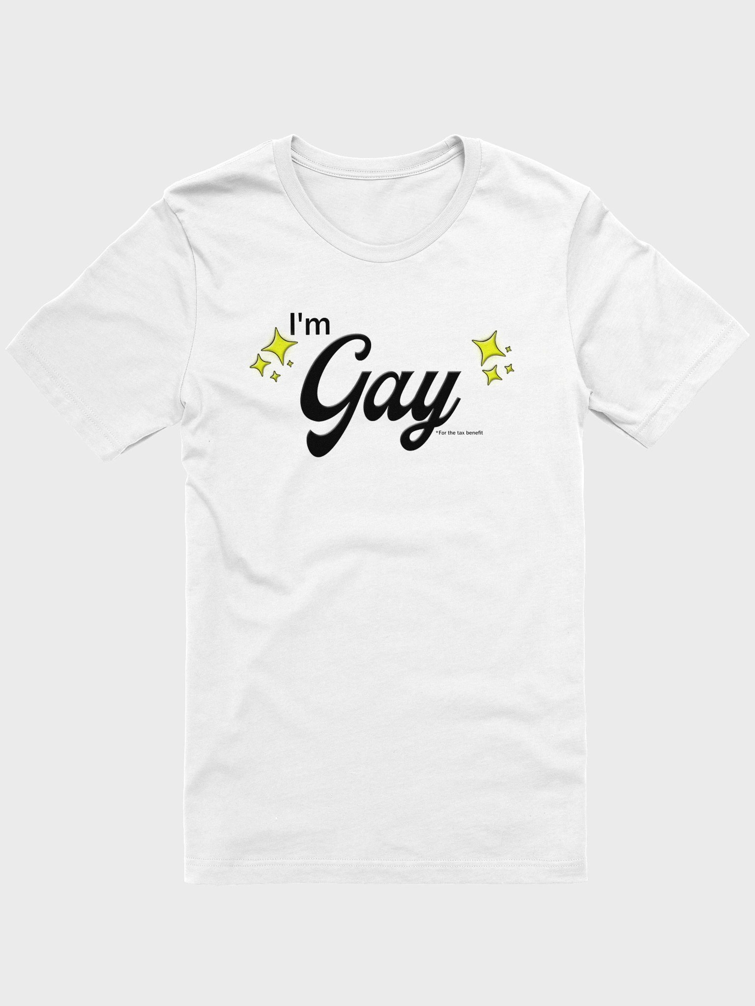 I'm Gay (for the tax benefit) Charity Tee product image (1)