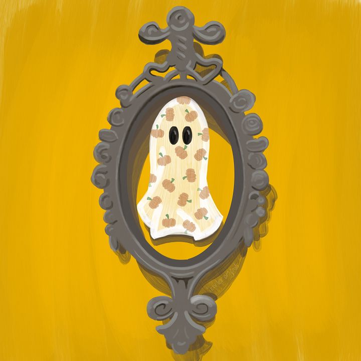 Pumpkin Ghost Print product image (1)