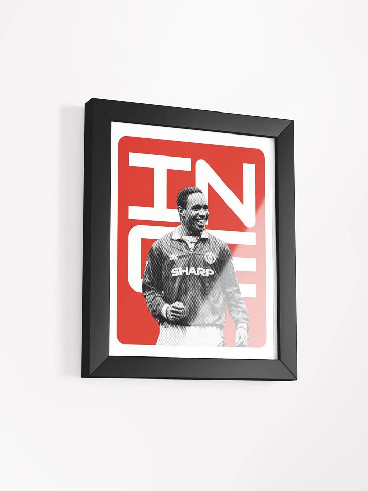 Paul Ince BW Manchester United Name Art Framed Print product image (2)