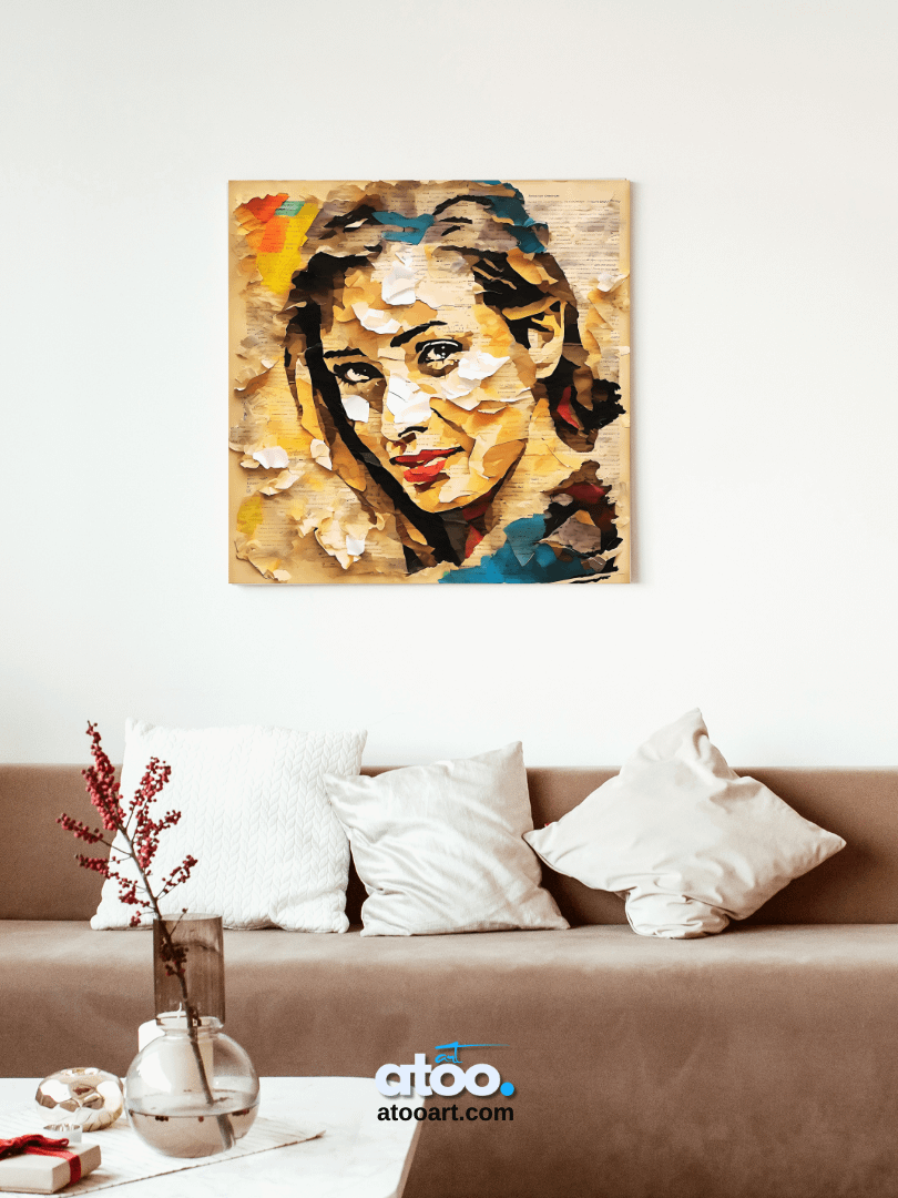 Paper Collection | The Woman Who Collects Letters | Canvas Art Painting product image (3)
