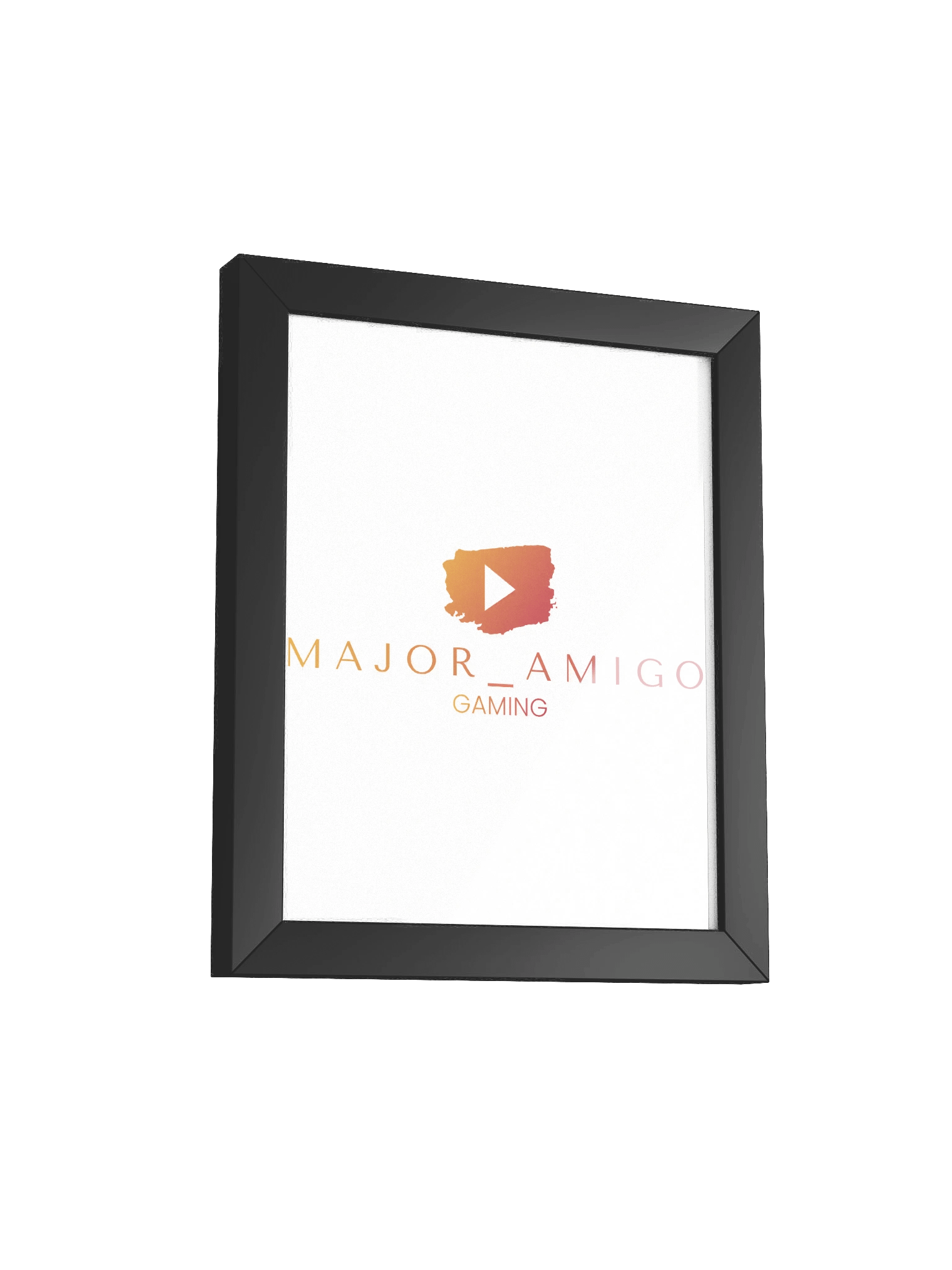 MajorAmigoGaming – Premium Gerahmtes Logo-Kunstdruckposter product image (2)