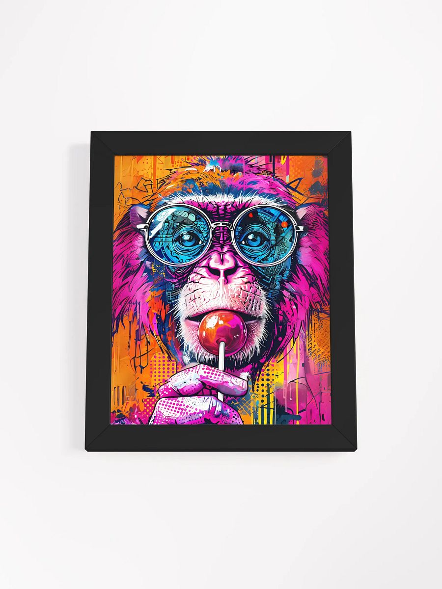 Whimsical Monkey with Lollipop Poster product image (2)
