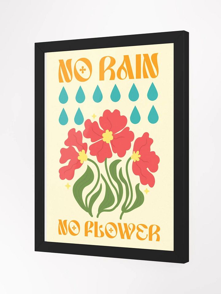 The "No Rain No Flower" Wall Art product image (26)