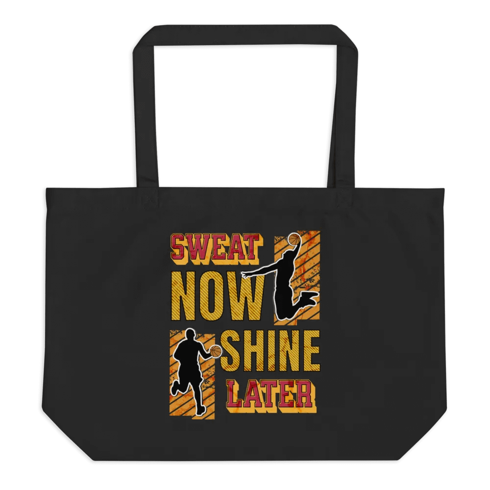Sweat Now, Shine Later Basketball Tote product image (1)
