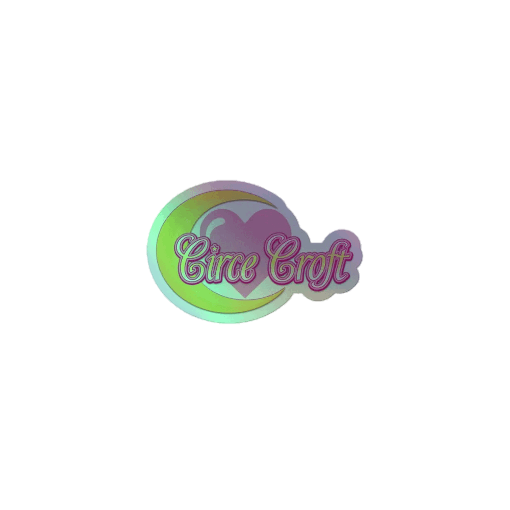 Logo Holographic Love Sticker product image (1)