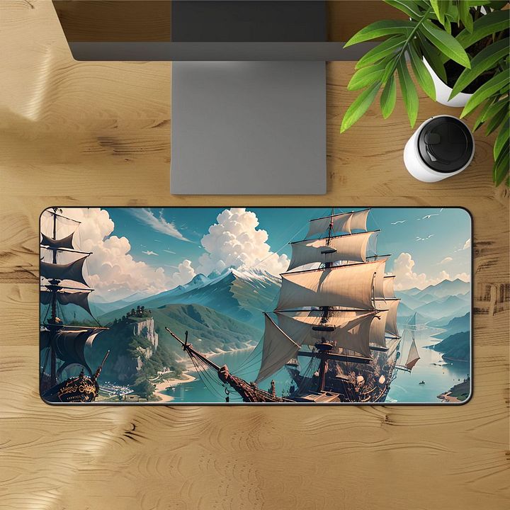 Sail-Themed Deskmat | Vibrant Ocean Voyage Design product image (1)