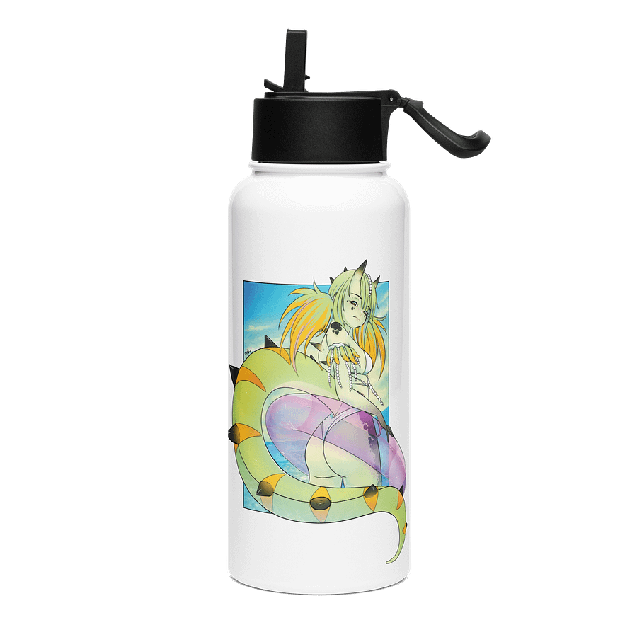 Hot Dino Girl Summer Water Bottle product image (1)