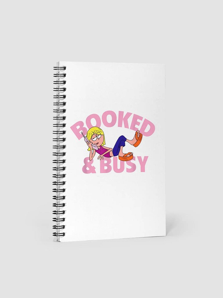 Booked & Busy Spiral Notebook product image (1)