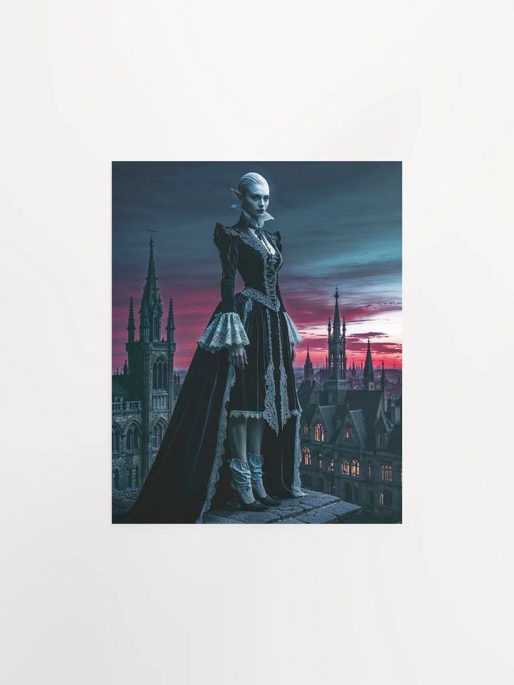 Gothic Crimson Dusk Matte Poster product image (6)