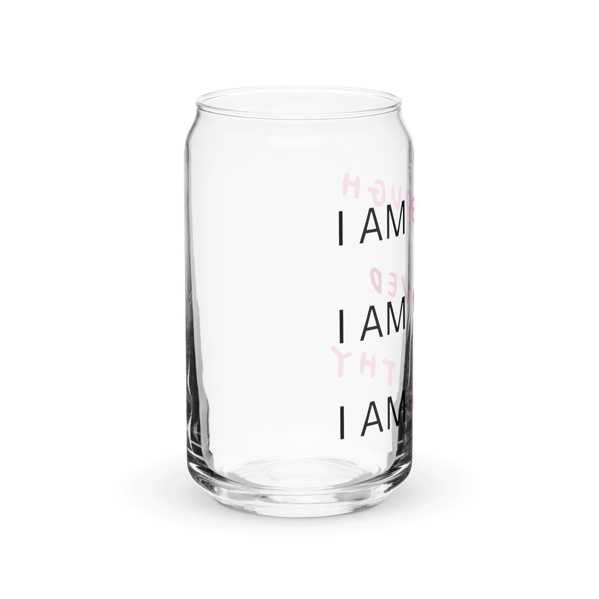 I am loved glass with/without lid & straw product image (5)