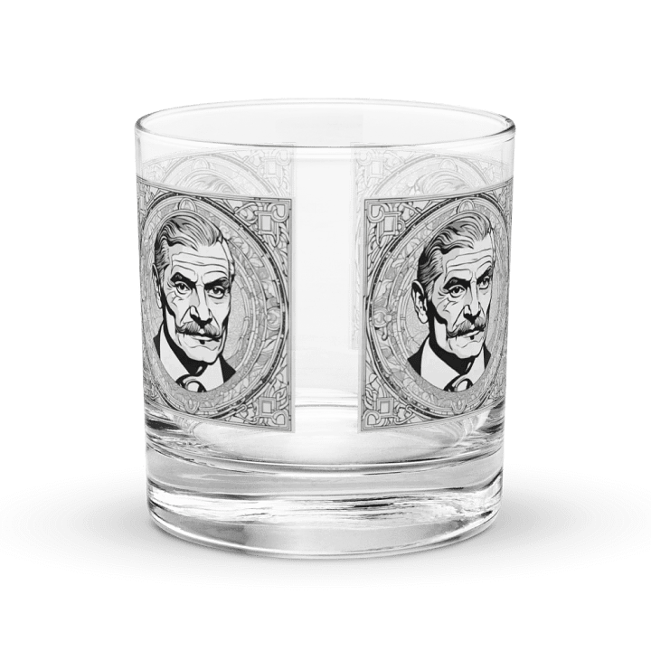 Gentleman's Portrait Etched Rocks Glass product image (1)