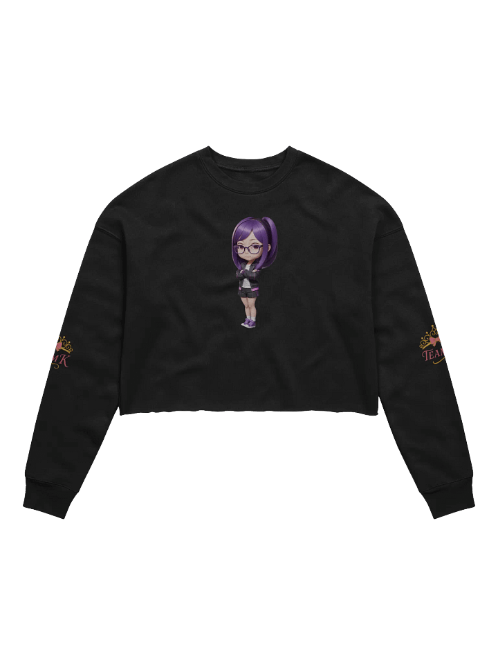 (Purple CHIBI) K Crop Sweatshirt product image (1)
