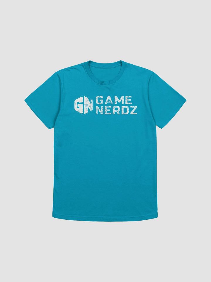 Game Nerdz Vintage Logo Supersoft T-Shirt Blue product image (2)