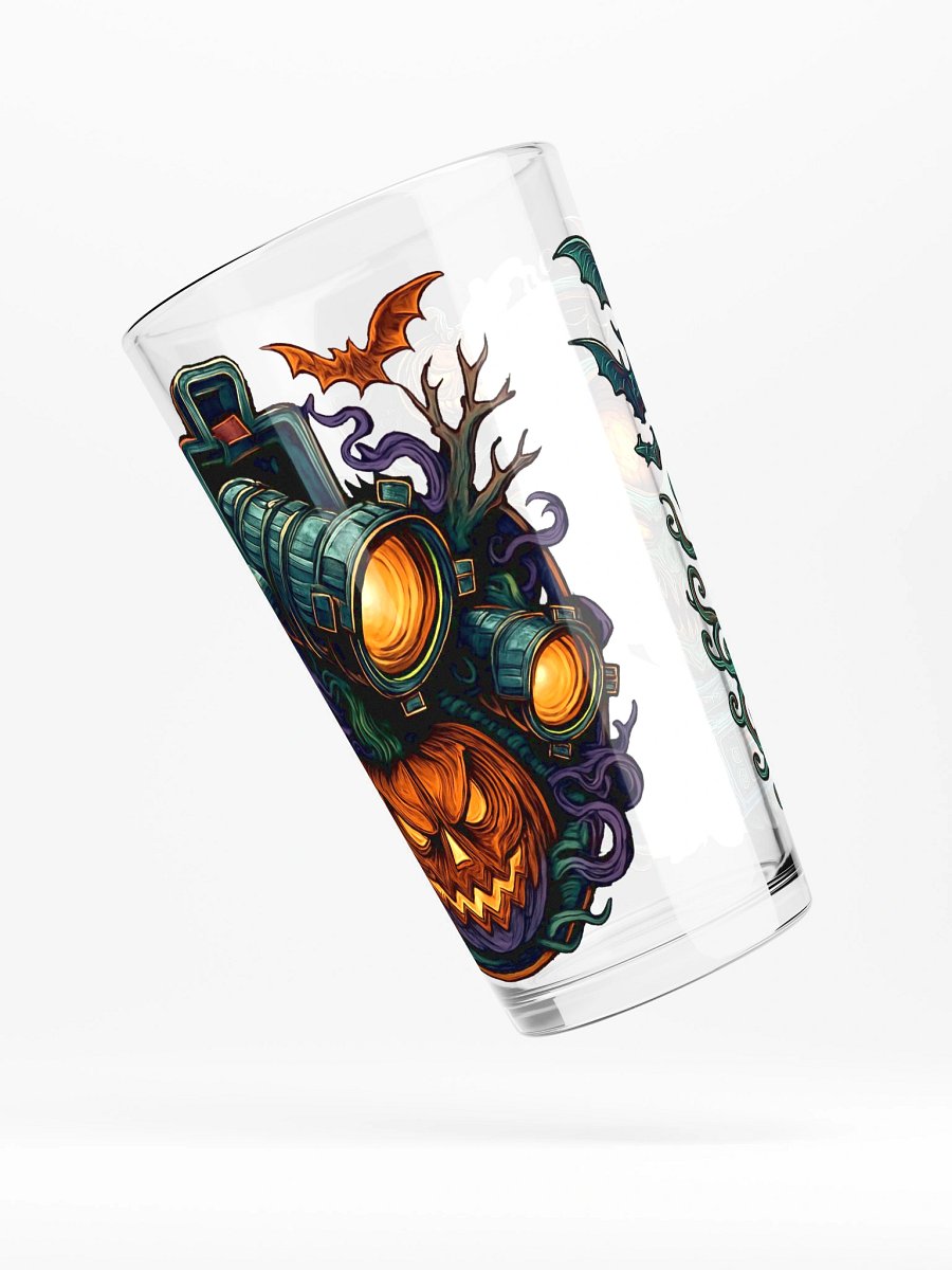 Theatrically Jerry: "The Mutation" and "Menacing Jack-O Lantern" Graphic Shaker Pint Glass product image (5)