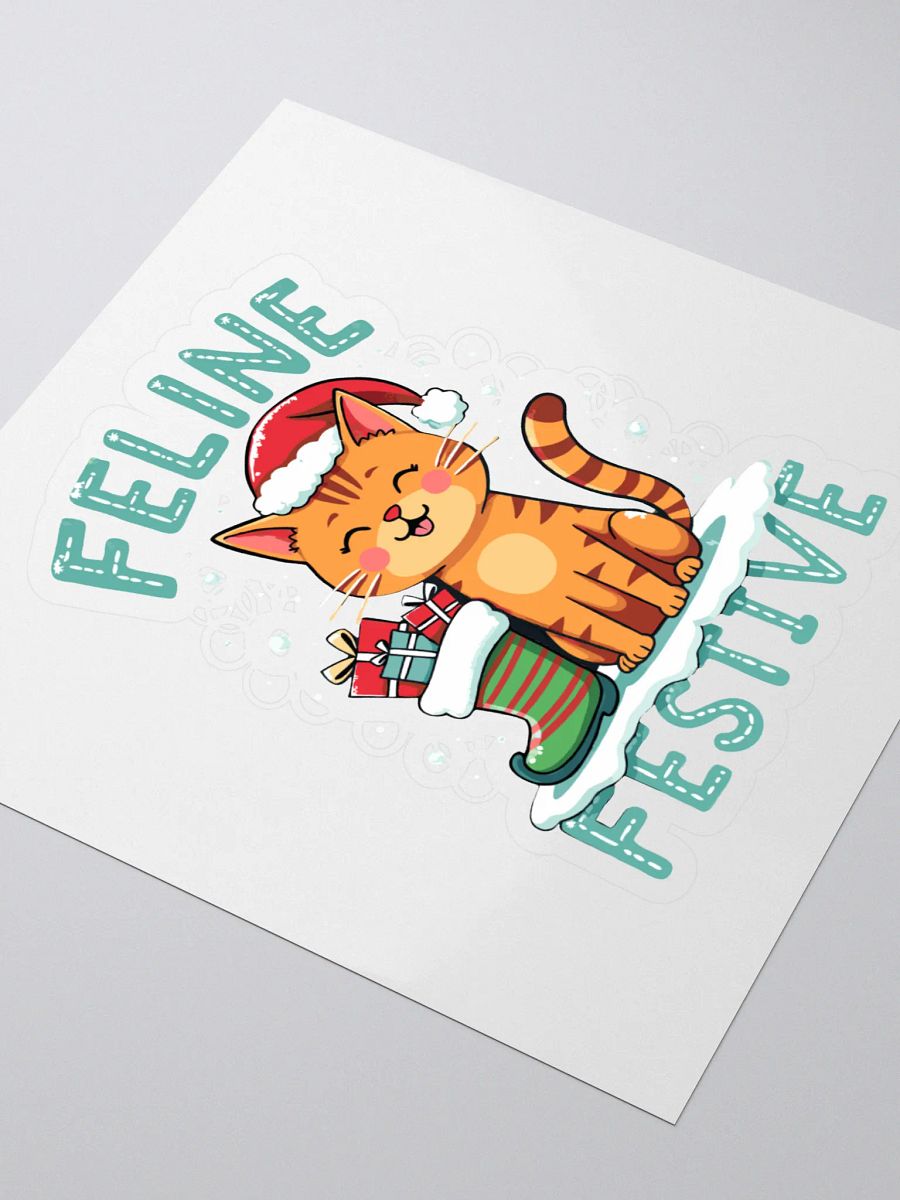 Feline Festive Kiss Cut Stickers product image (3)