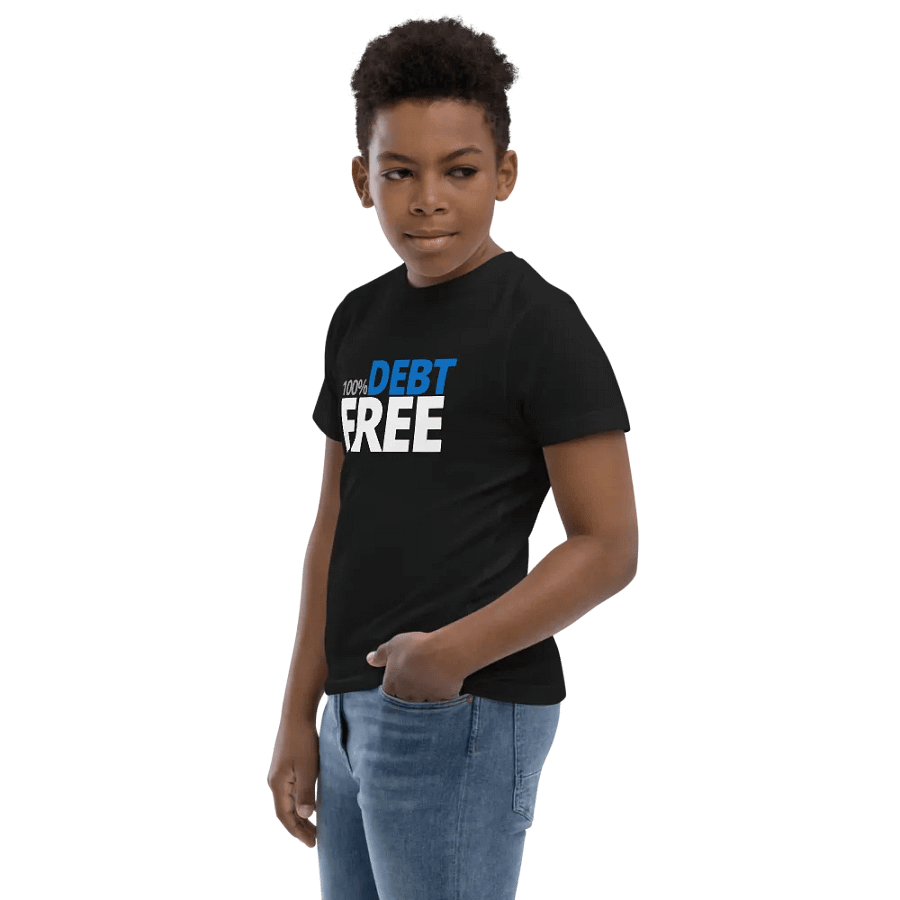 100% Debt Free Kids Tshirt product image (4)