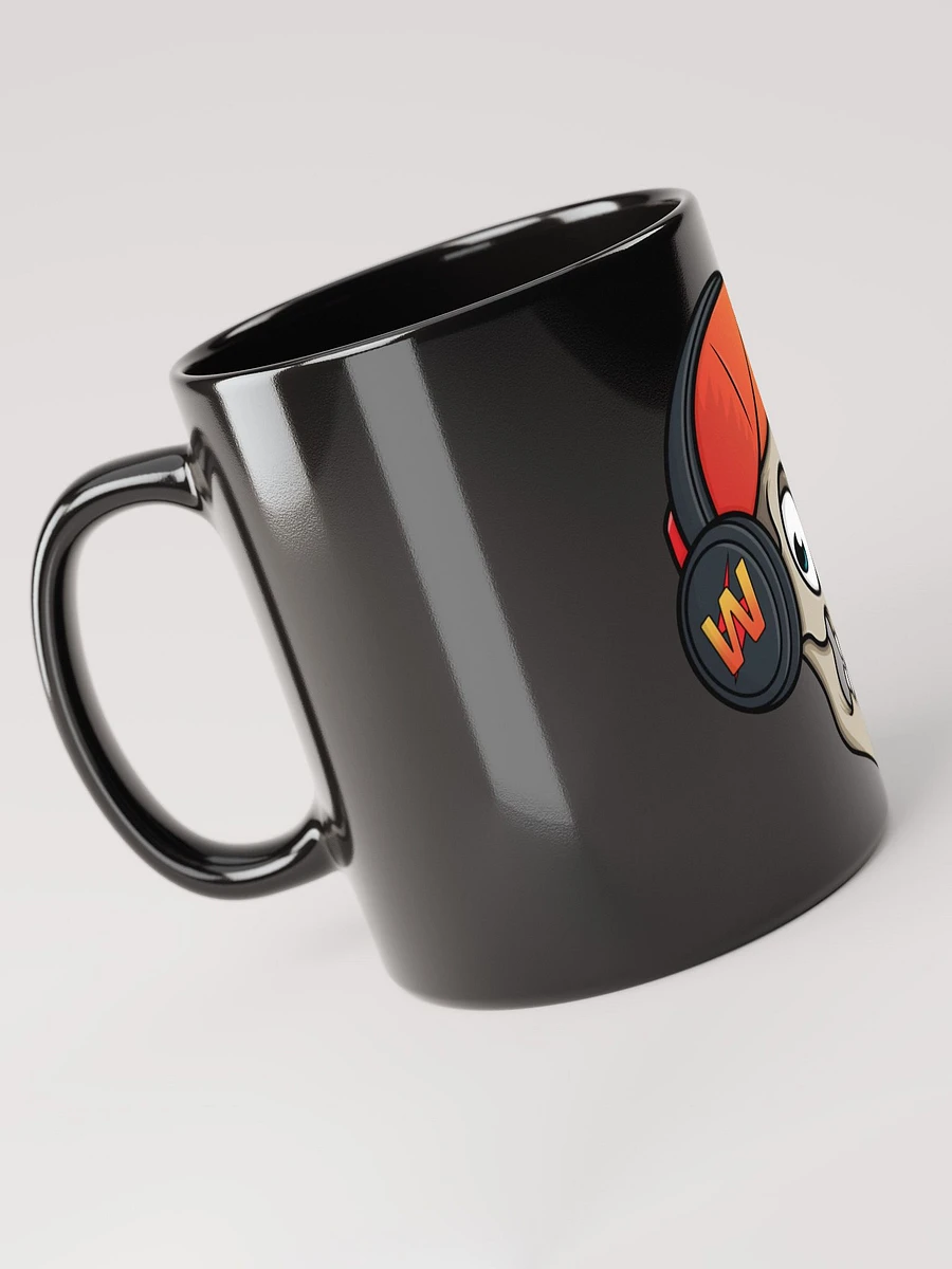 Woolfener Skull Logo Black Glossy Mug product image (4)