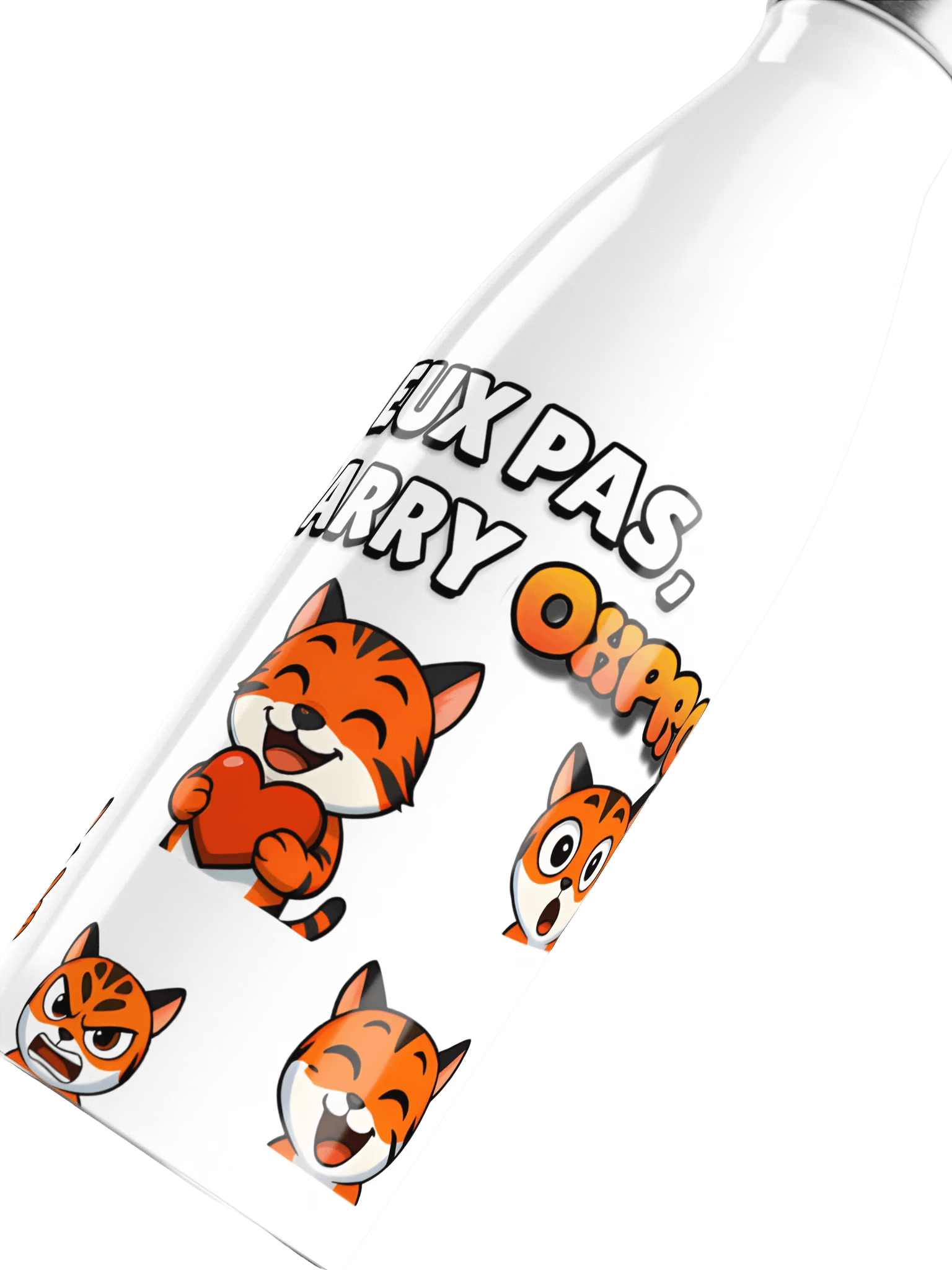 Gourde en acier inoxydable "Je peux pas, je carry Oxpros" product image (8)