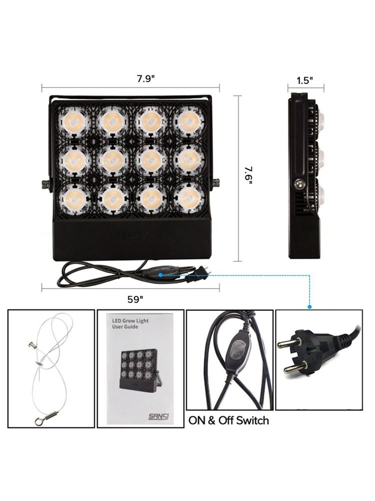 SANSI 45W LED Grow Light Bulb Daylight Full Spectrum and Sunlight White Grow Light Lamp for Indoor Garden Houseplants/Greenhouse product image (3)