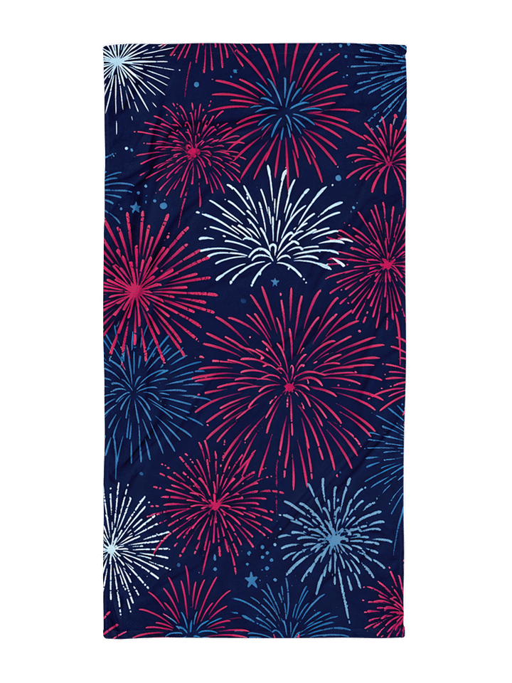Fourth of July Fireworks Beach Towel product image (1)