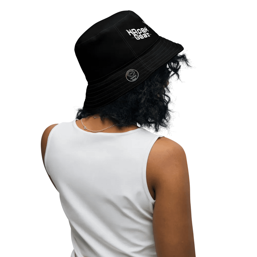 Reversible Bucket Hat - Black - White HApex Gear White Logo product image (9)