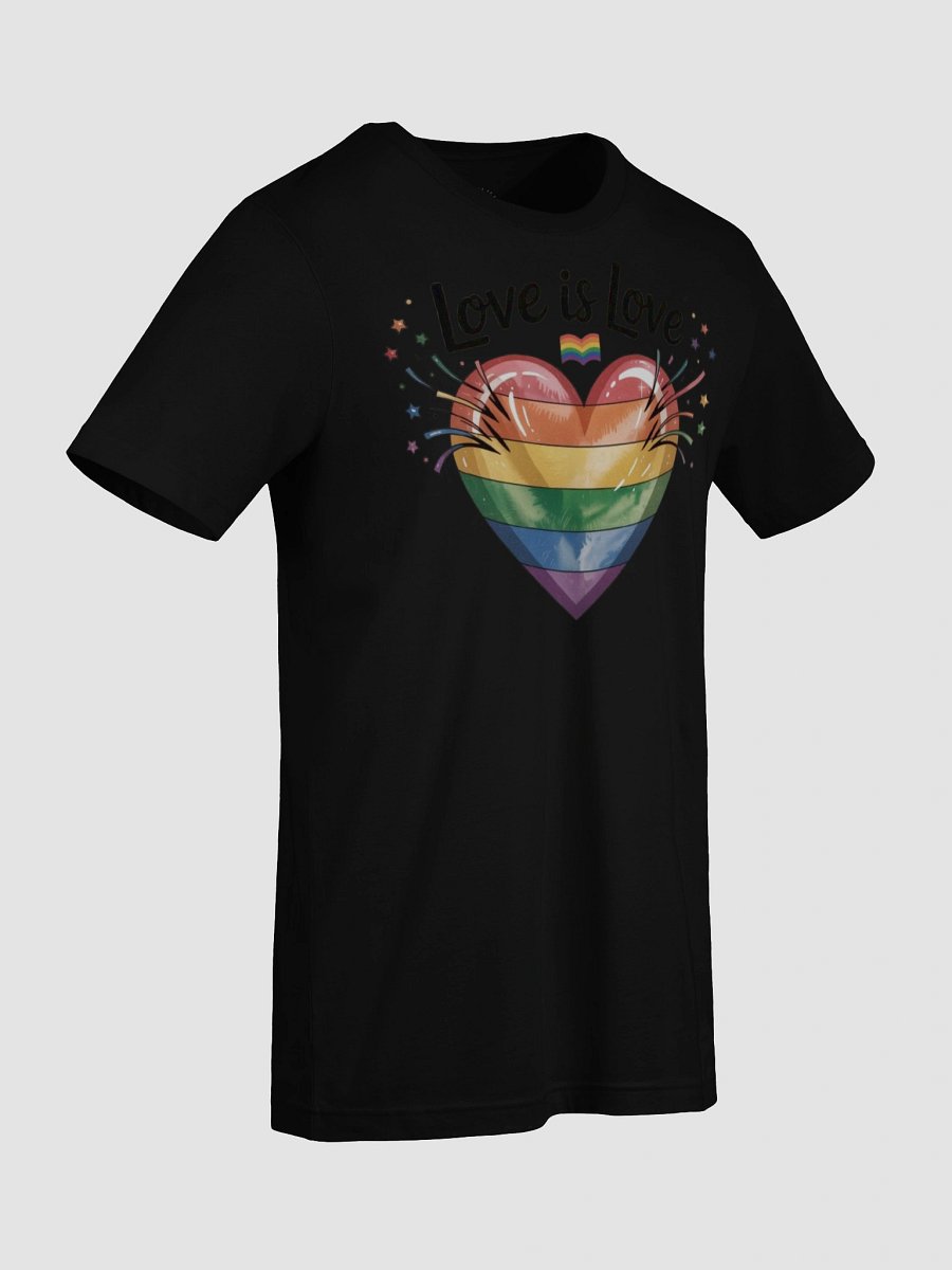 Unisex Pride T-Shirt - 'Love is Love' Rainbow Heart Design | Graphic Grove product image (9)