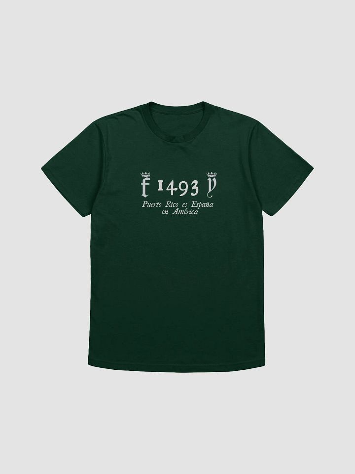 Camiseta manga corta verde - 1493 Puerto Rico es España en América product image (1)