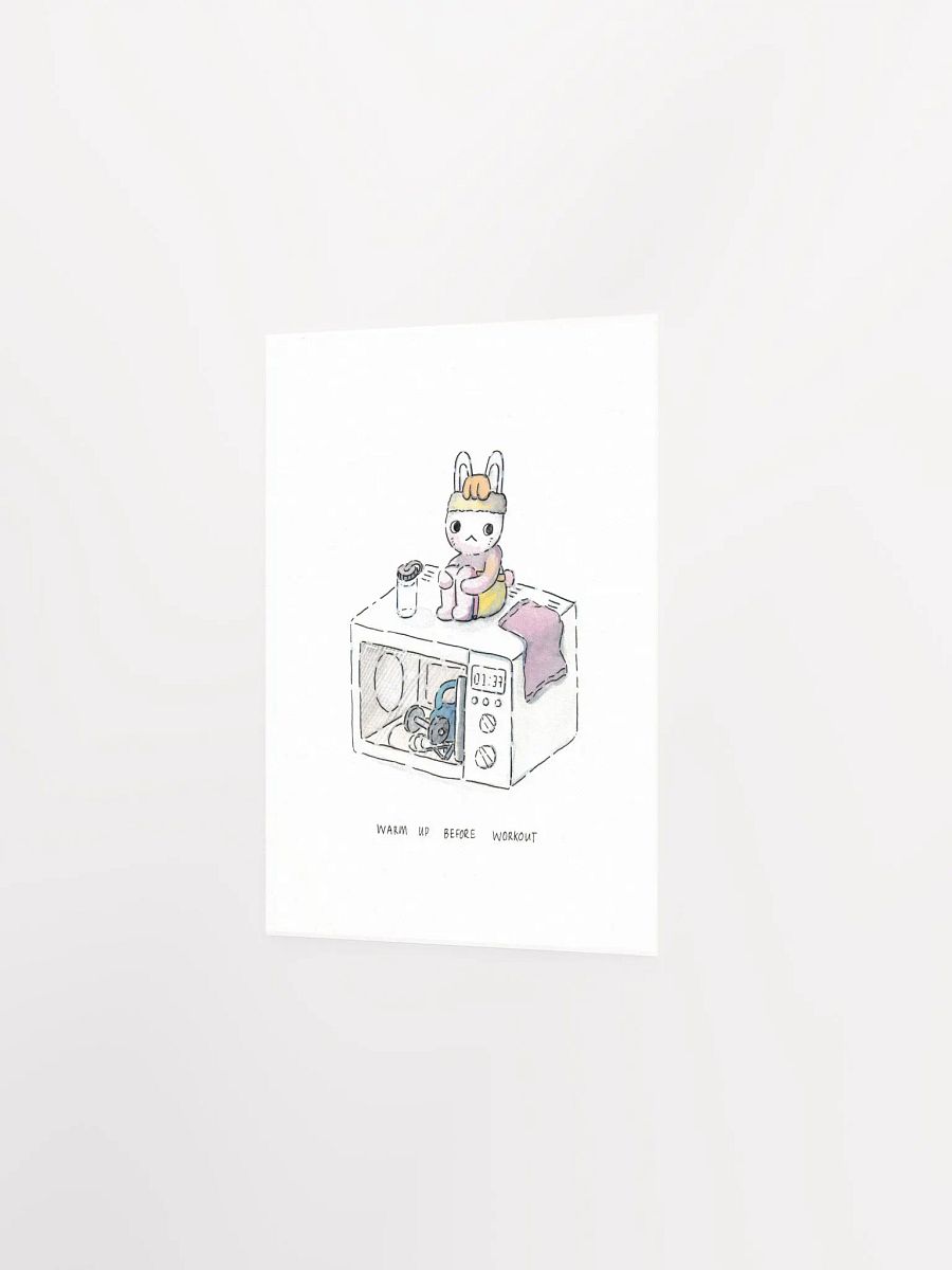 Warm up before Workout Art Print product image (6)