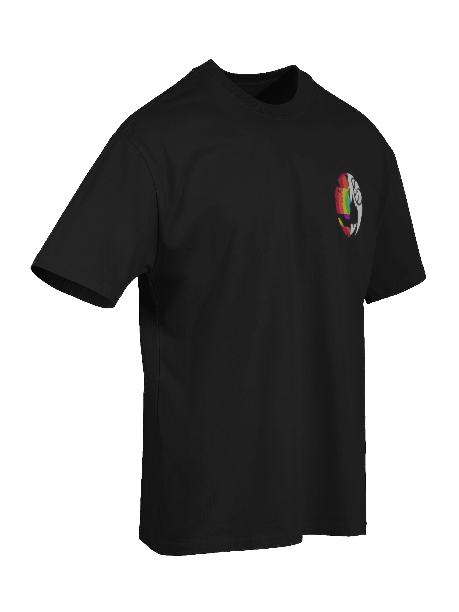 Classic RAENBOU Glitch Noir Oversized Tee product image (7)