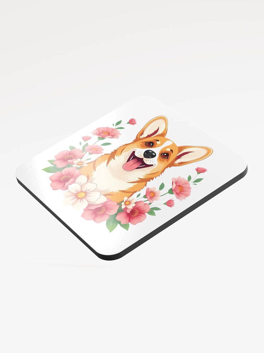 Floral Corgi Cork Coaster product image (3)