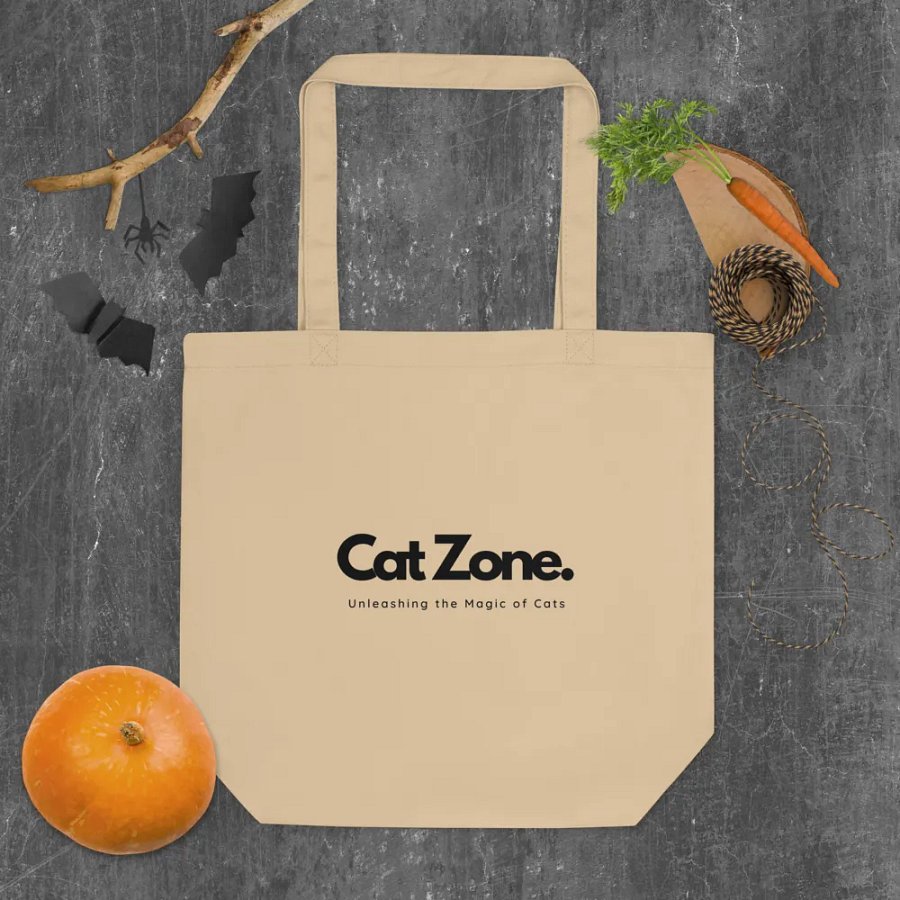 Cat Zone - Eco-Friendly Black Canvas Tote Bag product image (5)