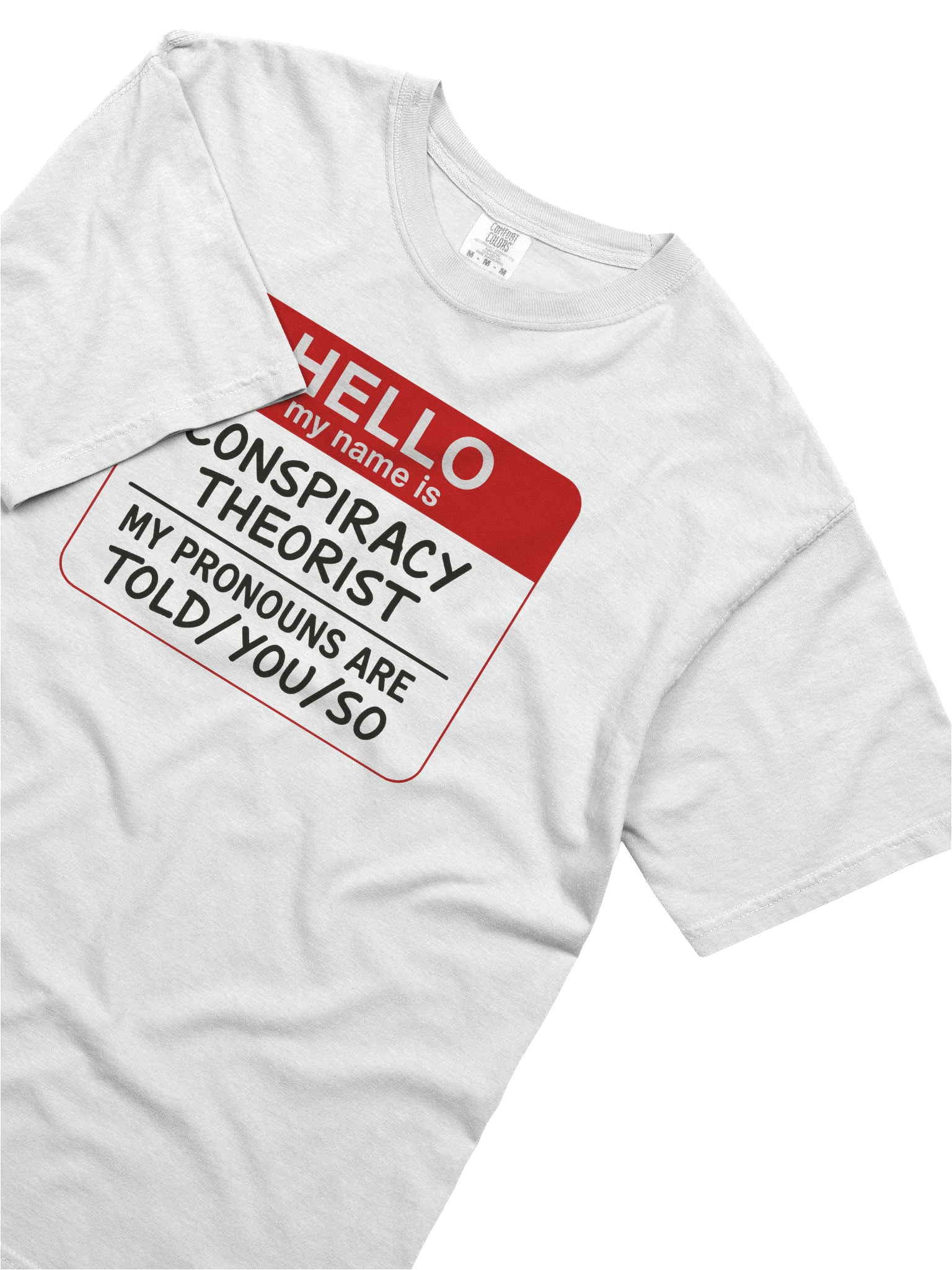 Conspiracy Theorist Badge Tee product image (5)