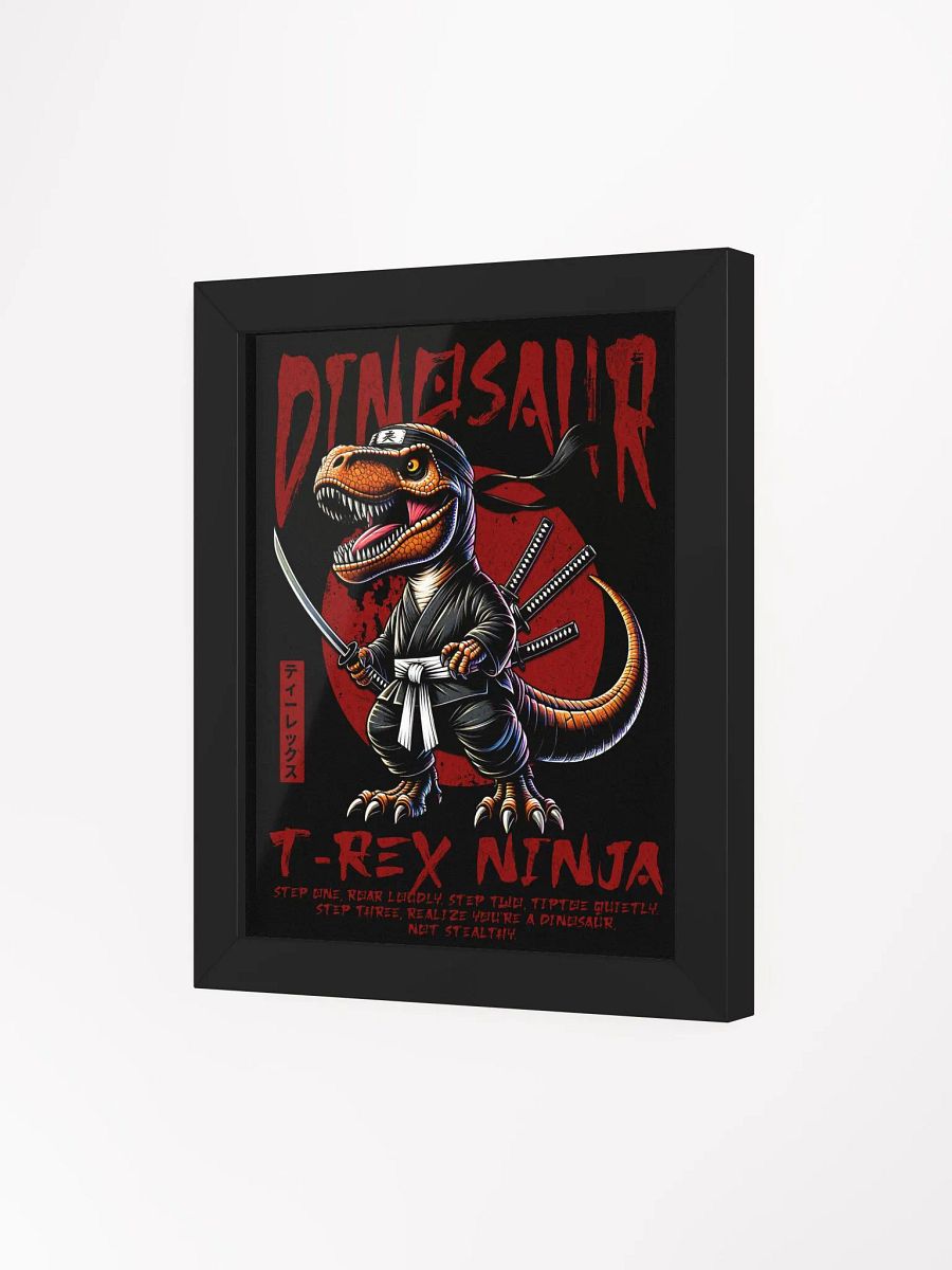 Framed T-Rex Ninja Jurassic Shinobi Poster product image (3)