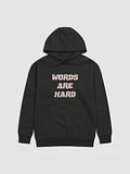 Words Are Hard Retro Hoodie product image (1)