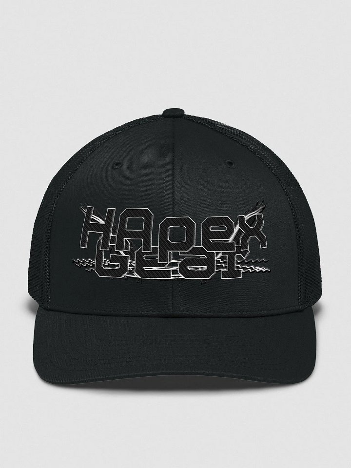 Trucker Hat - Embroidered - Black HApex Gear White Logo product image (1)