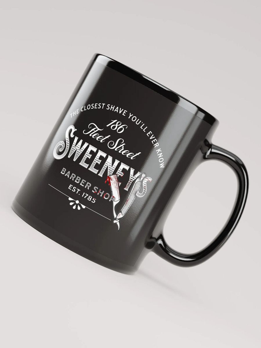 Sweeney Todd Barber Shop Mug – Black Glossy Horror Musical Coffee Cup product image (8)