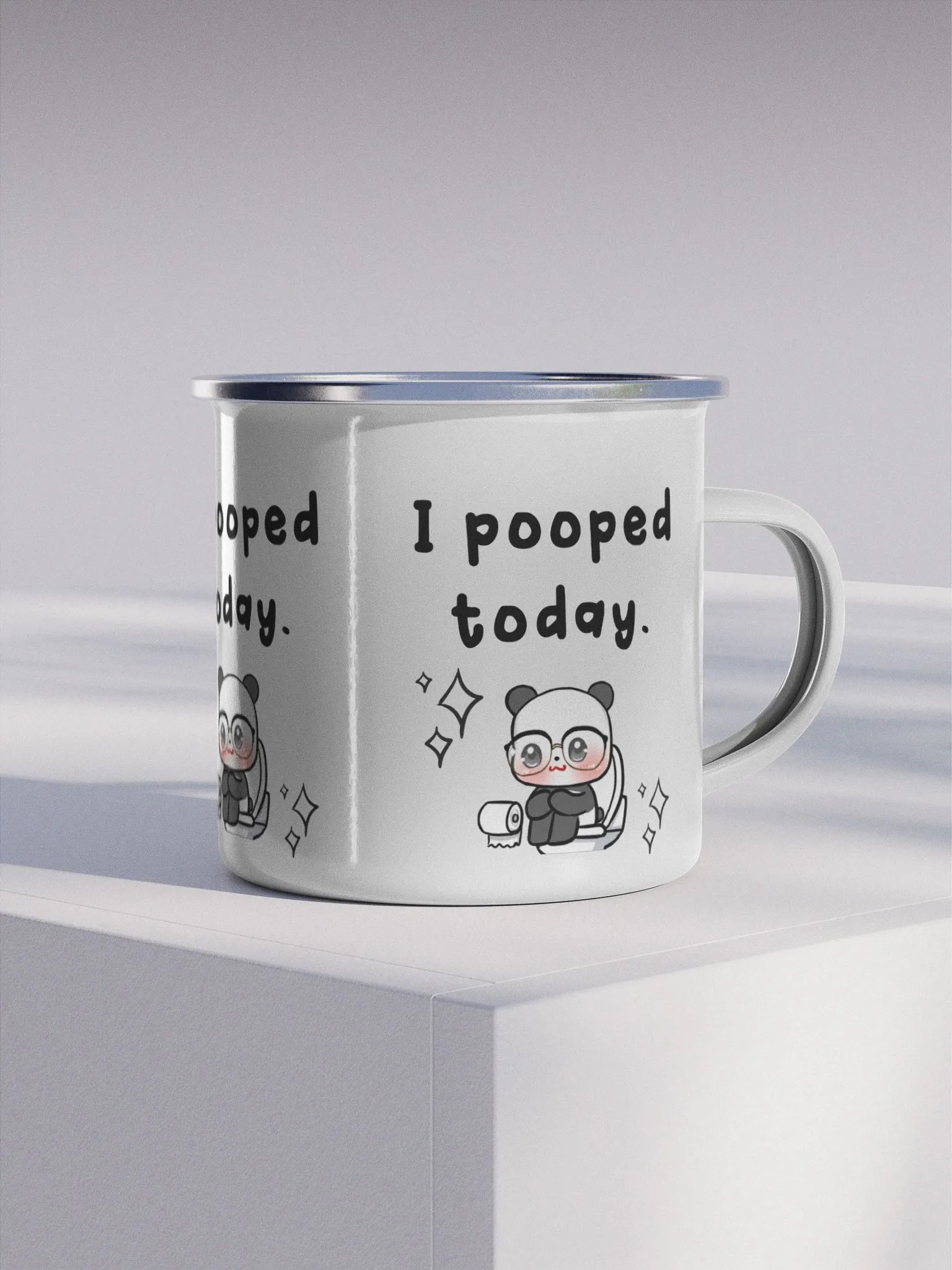 I Pooped Today Enamel Mug product image (4)