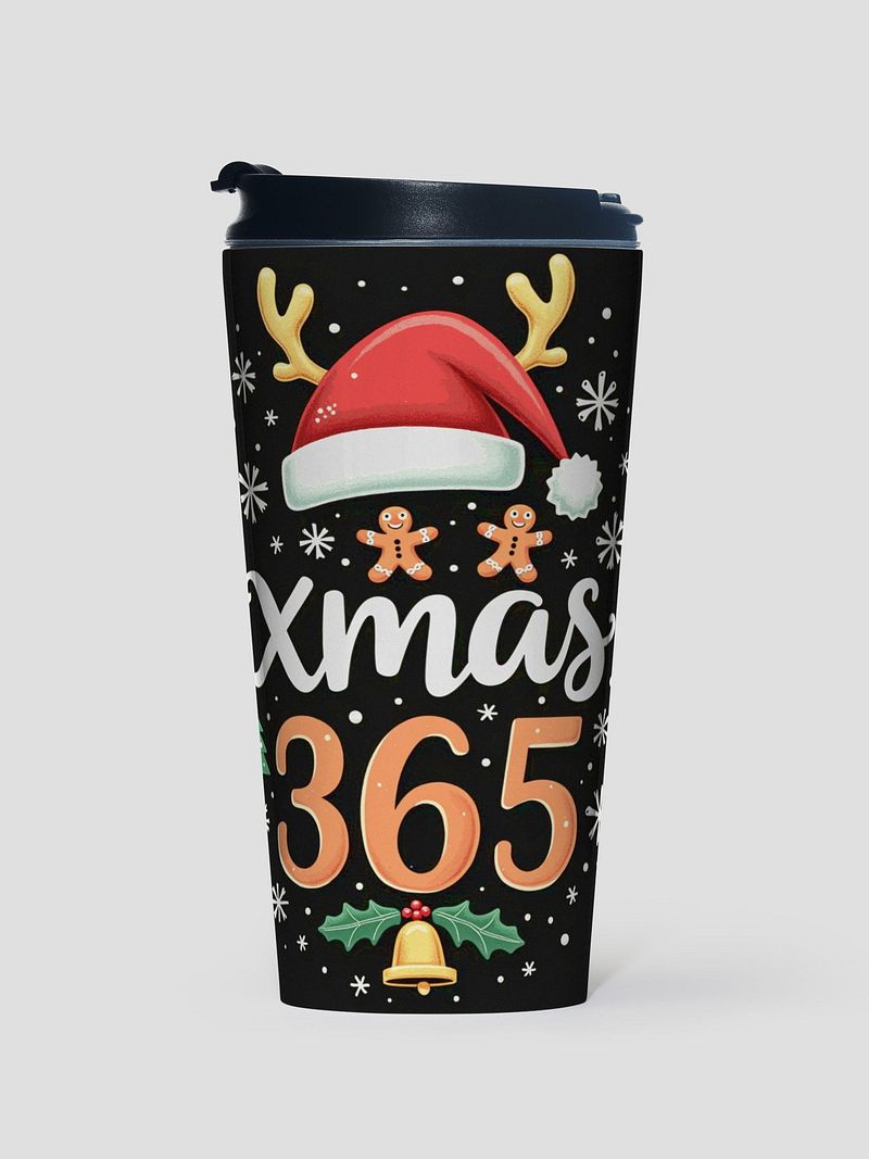 Festive Xmas 365 Stainless Steel Travel Mug