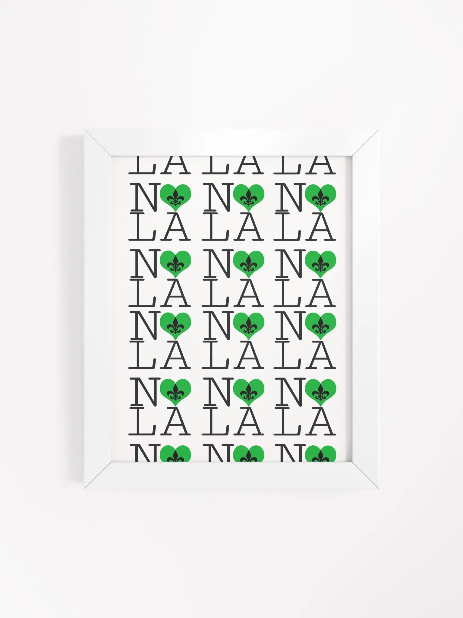 I LOVE NOLA **LEGACY POSTER** (GREEN HEART INFINITY WALL) product image (4)