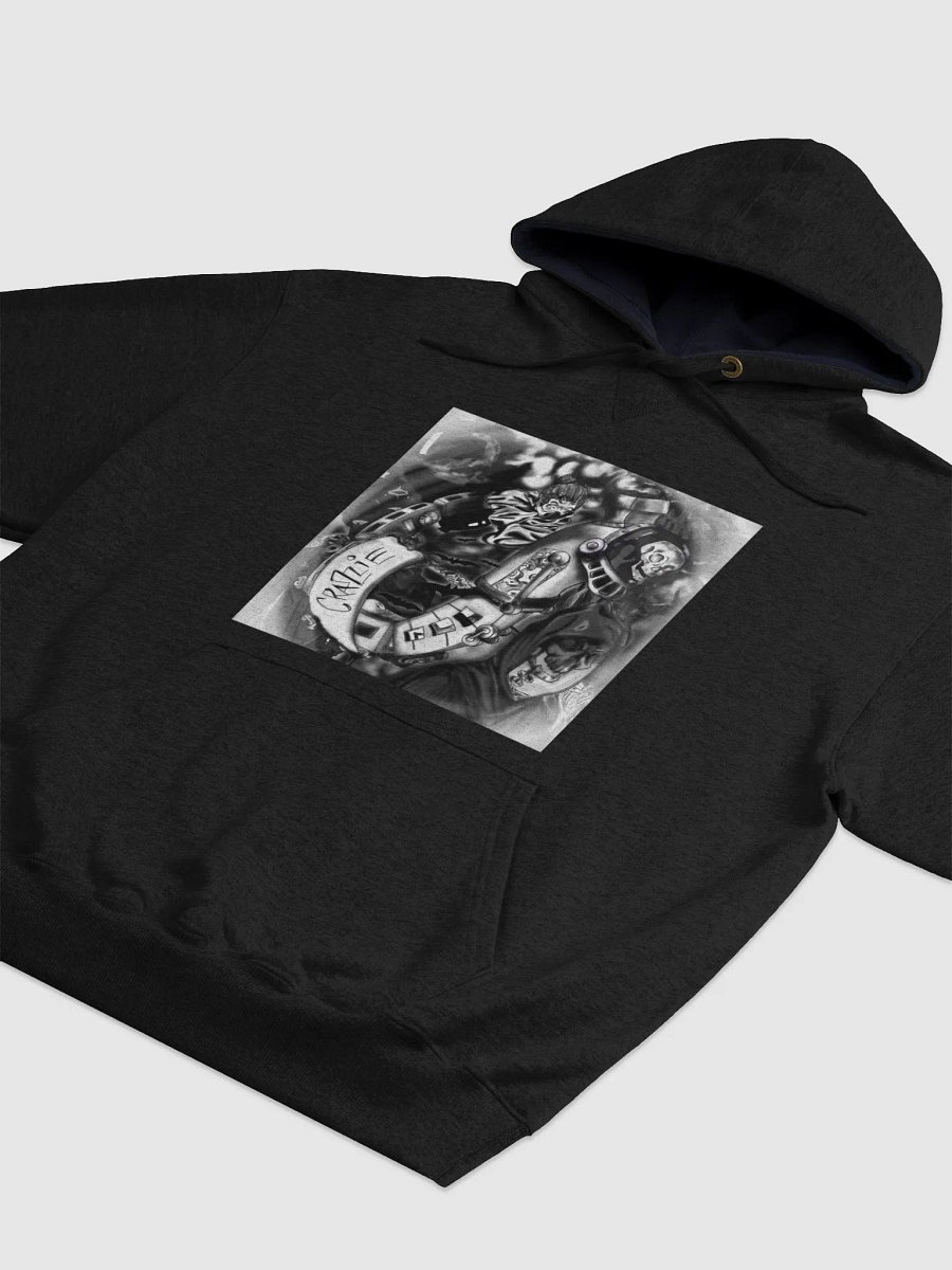 Crazzie Train Hoodie Dark Edition (B&W2) Champion Brand product image (8)