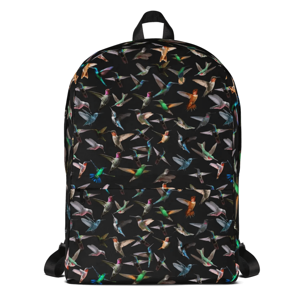 Vibrant Hummingbird Flight Backpack for birders moms dads friends product image (9)