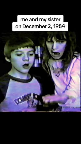 40 years ago today, my sister and I made this 1980s music video for 