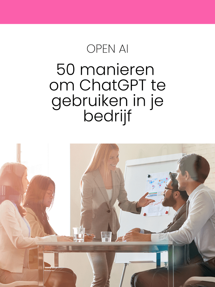 50 manieren om ChatGPT te gebruiken in je bedrijf product image (1)